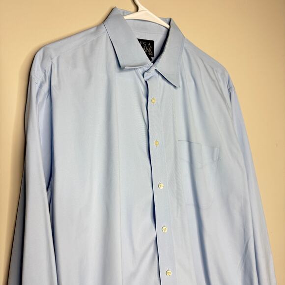 Lot of 2 Jos A Bank Executive Collection Men Shirts 16 1/2-37 Blue Office Preppy - Picture 5 of 15